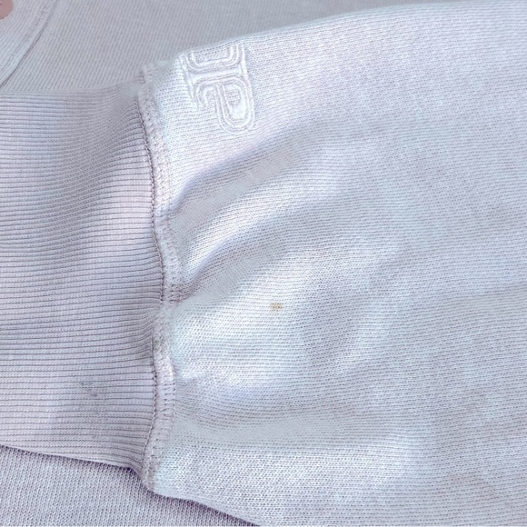 PINK Victoria's Secret Women Sweatshirt Large Pink Campus Collar Cropped - Picture 6 of 7